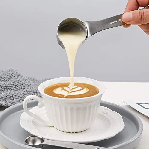 Measuring Cups Set, 18/8 Stainless Steel Measuring Cups And Spoons Set, 8 Kitchen Measuring Cups & 9 Baking Measuring Spoons & Magnetic Conversion Chart&Leveler&Rings-Metal Measure Cups&Spoons 5 Measuring Cups Set, 18/8 Stainless Steel Measuring Cups And Spoons Set, 8 Kitchen Measuring Cups & 9 Baking Measuring Spoons & Magnetic Conversion Chart&Leveler&Rings-Metal Measure Cups&Spoons - Image 5