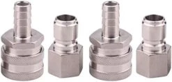 DERNORD Stainless Steel Quick Disconnect Set - Beer Brewing Connector Kit (Barb Female/MPT Male(Pack Of 2)) -Peugeot Shop 416SEy8nPL. AC