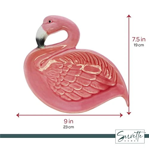 Flamingo Gift Set Salt & Pepper Shakers And Ceramic Flamingo Dish 3 Flamingo Gift Set Salt & Pepper Shakers And Ceramic Flamingo Dish - Image 3