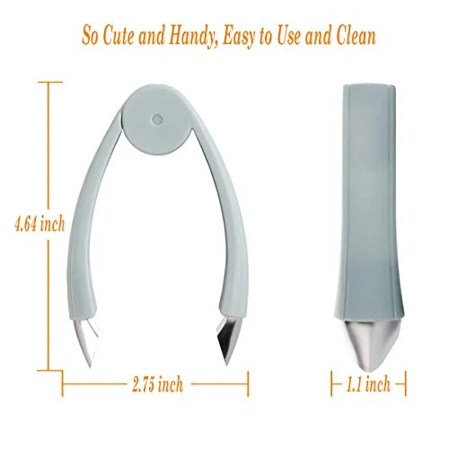 Wberry Huller Stem Remover Tomato Corer Potato Pineapple Carrot Cutter Tool Kitchen Gadget Tweezers Peeler Utensil Clip For Fruit And Vegetable (Blue) 4 Wberry Huller Stem Remover Tomato Corer Potato Pineapple Carrot Cutter Tool Kitchen Gadget Tweezers Peeler Utensil Clip For Fruit And Vegetable (Blue) - Image 4