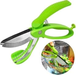 Salad Scissors For Chopped Salad, Toss And Chop Salad Tongs, Salad Chopper Salad Cutter, Kitchen Salad Scissors, Multifunction Double Blade Salad Chopper For Lettuce Fruits -Peugeot Shop 416f6itrwsL. AC