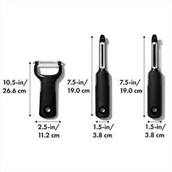 OXO Good Grips 3 Piece Peeler Set -Peugeot Shop 416o8fTGK8L