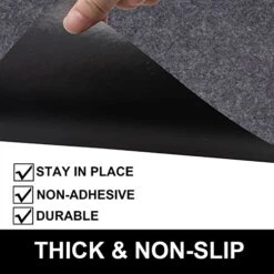 Under The Sink Mat, 24 X 60 In, Durable Premium Mats Protect Kitchen And Bathroom Cabinets, Waterproof Absorbent Shelf Liner, Grey -Peugeot Shop 416vGMjSm2L