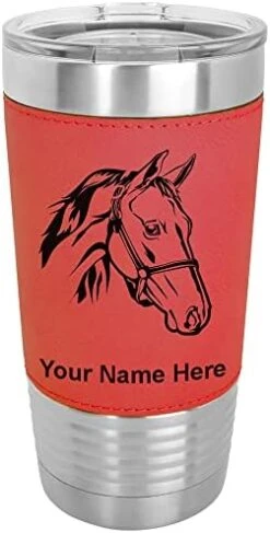20oz Vacuum Insulated Tumbler Mug, Horse Head 2, Personalized Engraving Included (Faux Leather, Rustic) 25 20oz Vacuum Insulated Tumbler Mug, Horse Head 2, Personalized Engraving Included (Faux Leather, Rustic) -Peugeot Shop 416wHaFvmyL. AC
