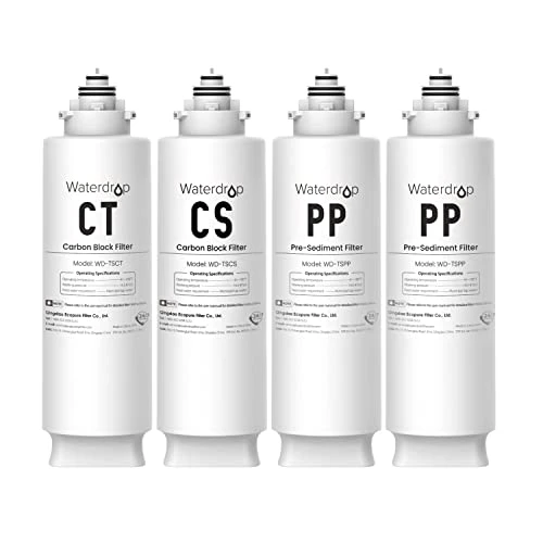Waterdrop Undersink Replacement Water Filter Compo Pack, 2PP+CT+CS 1 Waterdrop Undersink Replacement Water Filter Compo Pack, 2PP+CT+CS