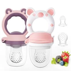 Aby Food Feeder/Fruit Feeder Pacifier (2 Pack) - HAOBAOBEI Infant Teething Toy Teether In Appetite Stimulating Colors, Bonus Includes 3 Sizes Silicone Pouches 25 Aby Food Feeder/Fruit Feeder Pacifier (2 Pack) - HAOBAOBEI Infant Teething Toy Teether In Appetite Stimulating Colors, Bonus Includes 3 Sizes Silicone Pouches -Peugeot Shop 417ACei1gSL