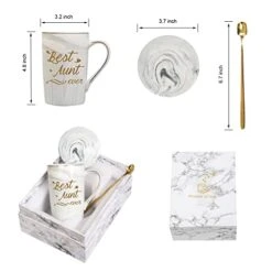 Best Aunt Ever Mug Best Aunt Ever Coffee Mug Best Aunt Ever Gifts Best Aunt Ever Cup Aunt Coffee Mug Birthday Mothers Day Gifts For Aunt From Nephew Niece 14 Ounce Grey With Gift Box Spoon Coaster -Peugeot Shop 417MH5Rc3kL