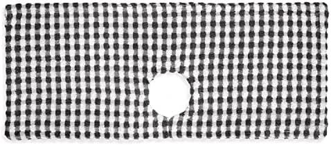 Cackleberry Home Gingham Check Terrycloth Kitchen Sink Faucet Drip Catcher Water Splash Guard Absorbent Countertop Mat, 24 X 6.5 Inches (Lemon Yellow) 8 Cackleberry Home Gingham Check Terrycloth Kitchen Sink Faucet Drip Catcher Water Splash Guard Absorbent Countertop Mat, 24 X 6.5 Inches (Lemon Yellow) - Image 8