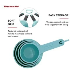 KitchenAid Measuring Cups, Set Of 4, Aqua Sky -Peugeot Shop 417bFL3gnqL