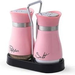 Salt And Pepper Shakers Set, Stainless Steel With Glass Bottle For Table, RV, Camp, BBQ, Set Of 2, Sliver -Peugeot Shop 417iyV0nyyL. AC