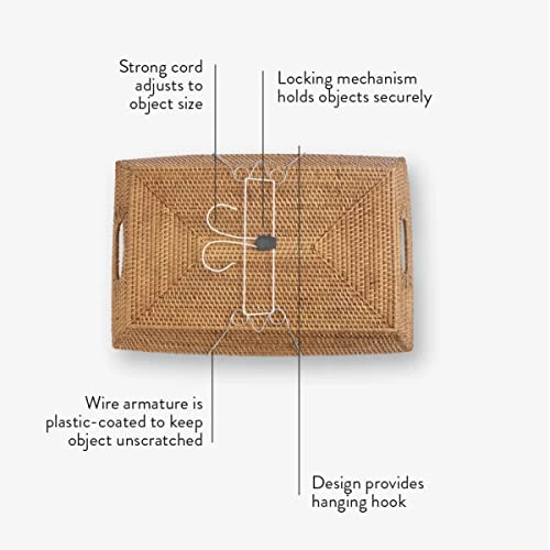 Medium Adjustable Plate Hanger For Plates, Platters, Bowls & Oval, Square, Rectangular Objects 10"-16" Overall And Up To 10 Lbs. 3 Medium Adjustable Plate Hanger For Plates, Platters, Bowls & Oval, Square, Rectangular Objects 10"-16" Overall And Up To 10 Lbs. - Image 3