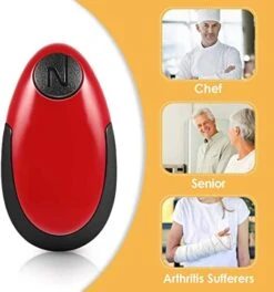 Lectric Can Opener, Open Cans With One Touch Smooth Edge Automatic Kitchen Gadget For Seniors With Arthritis, Food-Safe And Battery Operated Handheld Can Opener Electric Fits All Can Sizes -Peugeot Shop 417lvV3aRSL