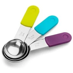 Magnetic Measuring Cups And Spoons Set. Stainless Steel Metal Measuring Cup Set. 13-Piece Non-Toxic Magnetic Measuring Spoon Set. Professional Chef Grade Dry And Liquid Measure Cups. -Peugeot Shop 417nVSbNb5L