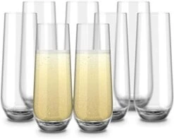 Stemless Glass Champagne Flutes, Cocktail Cups For Rose, Prosecco, Mimosa, Great For Weddings And Parties, Dishwasher Safe, 10.5 Oz, Set Of 8 13 Stemless Glass Champagne Flutes, Cocktail Cups For Rose, Prosecco, Mimosa, Great For Weddings And Parties, Dishwasher Safe, 10.5 Oz, Set Of 8 -Peugeot Shop 417ox60vRWL. AC