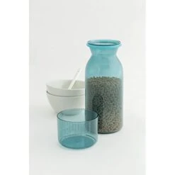 Brabantia Storage Jar With Measuring Cup, 1.3L, Mint, 9.4 X 9.4 X 24 Cm -Peugeot Shop 417xNsdJLqL