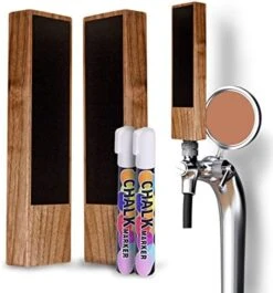 Chalkboard Beer Tap Handles - 2-Pack Wooden Walnut Beer Tap Handles With Chalkboard And Pen - Best For Homebrew, Kegerators And Bars - Makes A Great Gift For Beer Lovers And Homebrewers -Peugeot Shop 418 5wJR1OL. AC