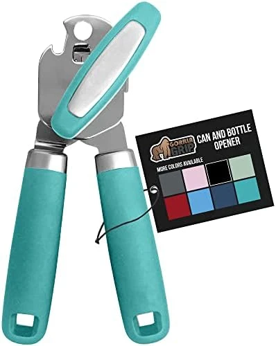 Heavy Duty Stainless Steel Smooth Edge Manual Hand Held Can Opener With Soft Touch Handle, Rust Proof Oversized Handheld Easy Turn Knob, Best Large Lid Openers For Kitchen, Black 11 Heavy Duty Stainless Steel Smooth Edge Manual Hand Held Can Opener With Soft Touch Handle, Rust Proof Oversized Handheld Easy Turn Knob, Best Large Lid Openers For Kitchen, Black - Image 11