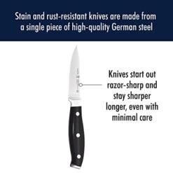 Forged Premio Paring Knife, 3-inch, Black/Stainless Steel -Peugeot Shop 41852WegQ3L