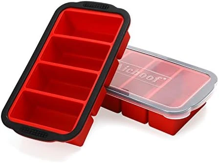 1-Cup Extra Large Freezing Tray For Soup,broth,sauce Or Butter,2 Pack Ice Cube Trays With Lid, Silicone Freezer Container Molds Soup Trays -makes Four Great Portions 1cup Cube(2 PACK, Blue) 8 1-Cup Extra Large Freezing Tray For Soup,broth,sauce Or Butter,2 Pack Ice Cube Trays With Lid, Silicone Freezer Container Molds Soup Trays -makes Four Great Portions 1cup Cube(2 PACK, Blue) - Image 8
