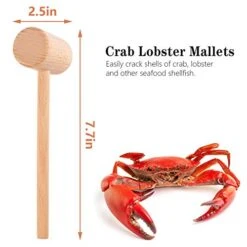 Ooden Crab Mallet, Crab Mallet For Lobster, Crab And Other Shellfish, 3Pcs -Peugeot Shop 418Hg7pI74L