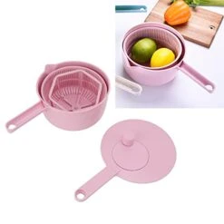 Large Salad Spinner,Quick And Easy Multi-Use Lettuce Spinner, Vegetable Washer Dryer Drainer Strainer,Compact Storage, For Washing, Cleaning & Drying Greens, Fruits -Peugeot Shop 418MKNxw4rL