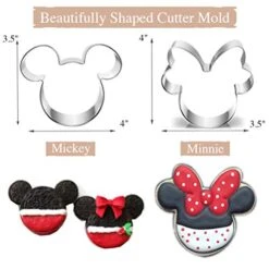 Cookie Cutters 4" To 3" Set Of 6 Mickey & Minnie Mouse Unicorn Dinosaur Heart Star Hot Biscuit Cake Fondant Pancake Cutter Mold For Kids Children Holiday Celebration Birthday Party -Peugeot Shop 418Qw4cIK3L