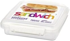Sistema KLIP IT Accents Collection Sandwich Box Food Storage Container, 15.2 Oz./0.5 L, Color Received May Vary -Peugeot Shop 418z3eBz dL. AC
