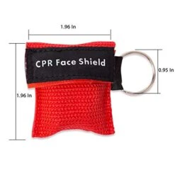 KONGDY 10pcs CPR Face Shield Keychain Mask With One-Way Valve Breathing Barrier …