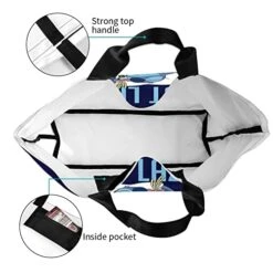 Cartoon Travel Totes Bag Shopping Shoulder Bags For Women Foldable Waterproof Hawaiian Beach Print Bag -Peugeot Shop 419FglUH55L