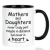 Gifts For Mom, Mom Mothers Day Christmas Gifts, Mom Gifts From Daughters, Birthday Gifts For Mom, Mothers And Daughters Never Truly Part Mug, Mom Coffee Mug, Ceramic Mom Cup 11 Oz