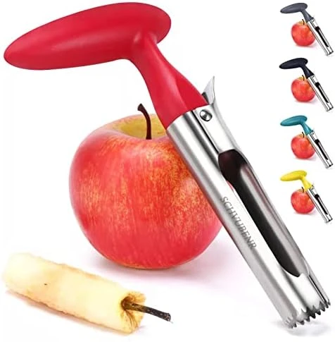 Premium Apple Corer Tool - Easy To Use And Clean - Sturdy Apple Core Remover With Sharp Serrature - Stainless Steel Corers For Apple And Pear - Core Fruits With Ease(Red) 8 Premium Apple Corer Tool - Easy To Use And Clean - Sturdy Apple Core Remover With Sharp Serrature - Stainless Steel Corers For Apple And Pear - Core Fruits With Ease(Red) - Image 8