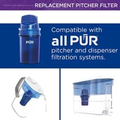 PUR Water Pitcher Replacement Filter (Pack Of 4), Blue – Compatible With All PUR Pitcher And Dispenser Filtration Systems, PPF900Z -Peugeot Shop 419RL9mEDCL