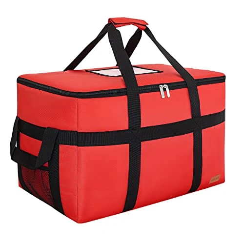 Insulated Food Delivery XXL Commercial Bag Grocery Bags Hot Bags For Delivery Waterproof - Premium Food Warmer Bag For Uber Eats And Doordash With Hard Bottom Black 9 Insulated Food Delivery XXL Commercial Bag Grocery Bags Hot Bags For Delivery Waterproof - Premium Food Warmer Bag For Uber Eats And Doordash With Hard Bottom Black - Image 9