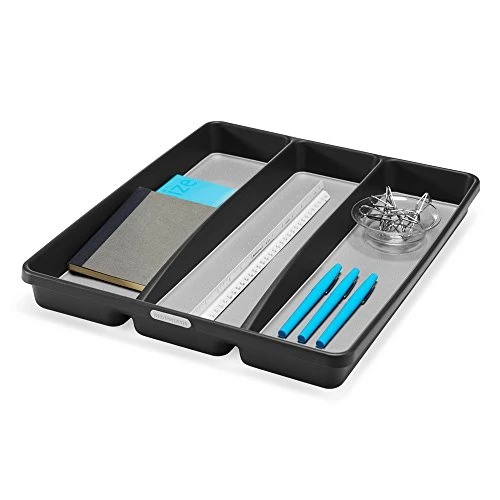 Madesmart Classic Large Utensil Tray Soft Grip, Non-Slip Kitchen Drawer, Multi-Purpose Home Organization, BPA Free, Granite 4 Madesmart Classic Large Utensil Tray Soft Grip, Non-Slip Kitchen Drawer, Multi-Purpose Home Organization, BPA Free, Granite - Image 4