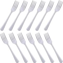 Dinner Forks Set Of 12,Dominion Heavy Duty Forks,Stainless Steel Silverware Table Forks Mirror Polished Forks For Kitchen, Matching Spoons Or Knifes, Commercial Restaurant Easy To Clean, 7 Inches
