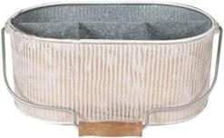 Utensil Caddy,Galvanized Bucket,Galvanized Utensil Holder,Silverware Caddy,Metal Caddy,Outdoor Utensil Caddy,Tin Utensil Holder,Utensil Caddy For Parties,Picnic Caddy,Farmhouse Utensil -White Natural -Peugeot Shop 419zjD6wKvL. AC