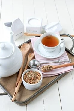 Long Handle Wooden Measuring Spoons By Utensi, Set Of 4 Engraved Accurate Spoons For Dry And Liquid Ingredients, Beech Wood Set (9-inch Handles) -Peugeot Shop 41A8VTcPiLL