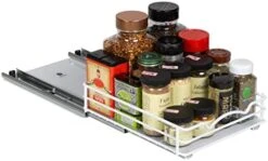 HOLDN’ STORAGE Spice Rack Organizer For Cabinet, Heavy Duty - Pull Out Spice Rack 5 Year Warranty- 6-1/2"Wx10-3/8 Dx8-7/8 H Requires A 6.9” Cabinet Opening -Peugeot Shop 41A9brGRLQL. AC
