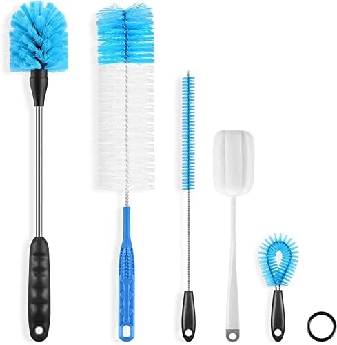 Ultimate 5 Pack Bottle Cleaner Brush Set, Long Handle Bottle Cleaning Brush & Straw Cleaner Brush For Washing Narrow Neck Beer Bottle, Wine Decanter, Pipes, Sinks, Beer Brewing Supplies 6 Ultimate 5 Pack Bottle Cleaner Brush Set, Long Handle Bottle Cleaning Brush & Straw Cleaner Brush For Washing Narrow Neck Beer Bottle, Wine Decanter, Pipes, Sinks, Beer Brewing Supplies - Image 6
