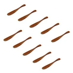 Set Of 10 Handmade Butter Jelly Spreader Cheese Knife (Brown Narrow)