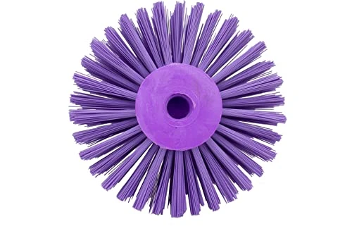 PARTA 45006EC68 Plastic Multi-Purpose Valve Brush, Pipe Brush, Round Brush With Polyester Bristles, Color Coded For Commercial Cleaning, Kitchen, Restaurant, Bathroom, 4.3 X 6 X 4.3 Inches, Purple 4 PARTA 45006EC68 Plastic Multi-Purpose Valve Brush, Pipe Brush, Round Brush With Polyester Bristles, Color Coded For Commercial Cleaning, Kitchen, Restaurant, Bathroom, 4.3 X 6 X 4.3 Inches, Purple - Image 4