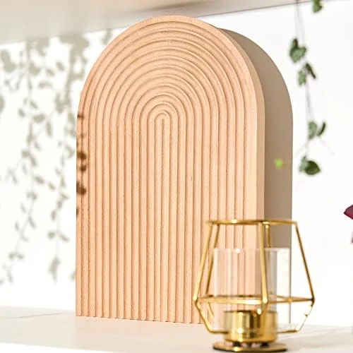 Decorative Wood Serving Board - Beech Arch Wood Tray Cutting Boards For Kitchen, Unique Wood Decor Cutting Board, Charcuterie Serving Tray Wooden Boards 9 Decorative Wood Serving Board - Beech Arch Wood Tray Cutting Boards For Kitchen, Unique Wood Decor Cutting Board, Charcuterie Serving Tray Wooden Boards - Image 9
