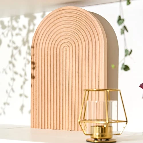Decorative Wood Serving Board - Beech Arch Wood Tray Cutting Boards For Kitchen, Unique Wood Decor Cutting Board, Charcuterie Serving Tray Wooden Boards 1 Decorative Wood Serving Board - Beech Arch Wood Tray Cutting Boards For Kitchen, Unique Wood Decor Cutting Board, Charcuterie Serving Tray Wooden Boards