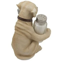 Labrador Retriever Salt And Pepper Shaker Set With Decorative Display Stand Dog Figurine Holder For Lodge & Hunting Cabin Kitchen Decor Table Centerpieces As Puppy Gifts For Hunters -Peugeot Shop 41AWCatWjAL