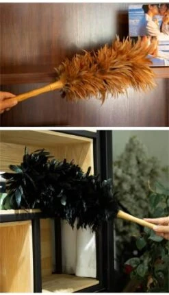 Old Handmade Chicken Feather Wooden Household Cleaning Artifact (Black) 11 Old Handmade Chicken Feather Wooden Household Cleaning Artifact (Black) -Peugeot Shop 41AbYI11YNL