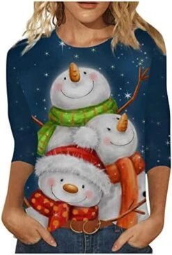 Womens Causal Loose Crewneck Fall Fashion Sweatshirts Long Sleeve Christmas Print Crew Neck Pullover Top Fall Clothes 15 Womens Causal Loose Crewneck Fall Fashion Sweatshirts Long Sleeve Christmas Print Crew Neck Pullover Top Fall Clothes -Peugeot Shop 41AcelEGJyL. AC 2