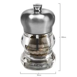 Cole & Mason H307092P Precision Ascot Salt Mill 100 Mm, Transparent/Silver
