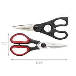 Heavy Duty Stainless Steel For Cutting Poultry, Fish, Meat And Herbs, Built-In Bottle Black And Red Kitchen Tools, 2 Piece Shears Set, Black/Red 6 Heavy Duty Stainless Steel For Cutting Poultry, Fish, Meat And Herbs, Built-In Bottle Black And Red Kitchen Tools, 2 Piece Shears Set, Black/Red -Peugeot Shop 41Aiob1ijxL