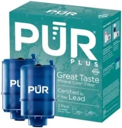 PUR PLUS Mineral Core Faucet Mount Water Filter Replacement (2 Pack) – Compatible With All PUR Faucet Filtration Systems -Peugeot Shop 41AkZMk hvL. AC