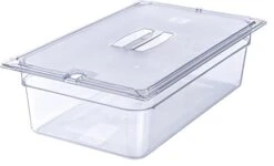 10211U07 StorPlus Full Size Polycarbonate Universal Handled Notched Food Pan Lid, Clear -Peugeot Shop 41AmB5kD95L